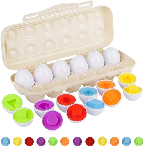Color matching toy eggs