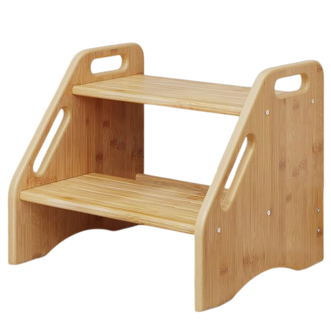 Wooden step stool