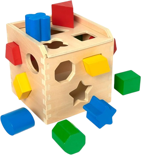 Wooden classic shape sorter