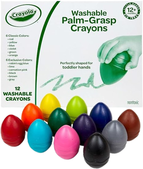 Egg crayons for toddlers