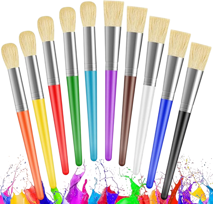 Kids paint brushes