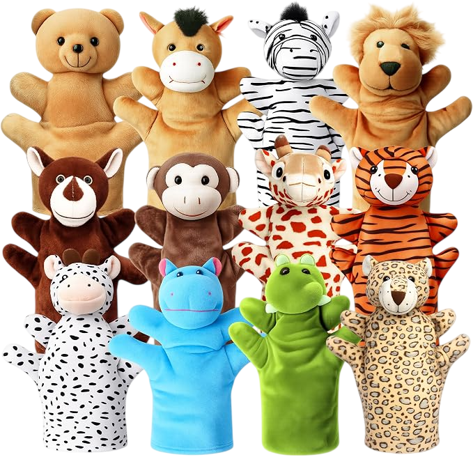 Animal hand puppets